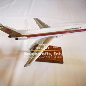 Model of B727-200 Continental airlines with detailed craftsmanship.